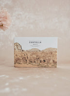 Kit de viaje K-Chic Skin Especialidad con productos de centella asiática SKIN1004 en caja decorada con paisaje