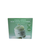 Caja del limpiador facial K-Chic Skin Especialidad Arencia Fresh Green Rice Mochi con textura cremosa y exfoliante