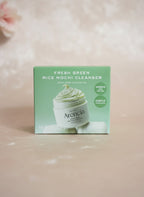 Caja del limpiador facial K-Chic Skin Especialidad Arencia Fresh Green Rice Mochi, tratamiento de arroz de 120g.