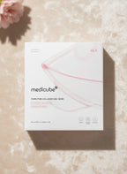 Caja de K-Chic Skin Especialidad con 4 mascarillas en gel Medicube PDRN Pink Collagen para hidratar y reafirmar.